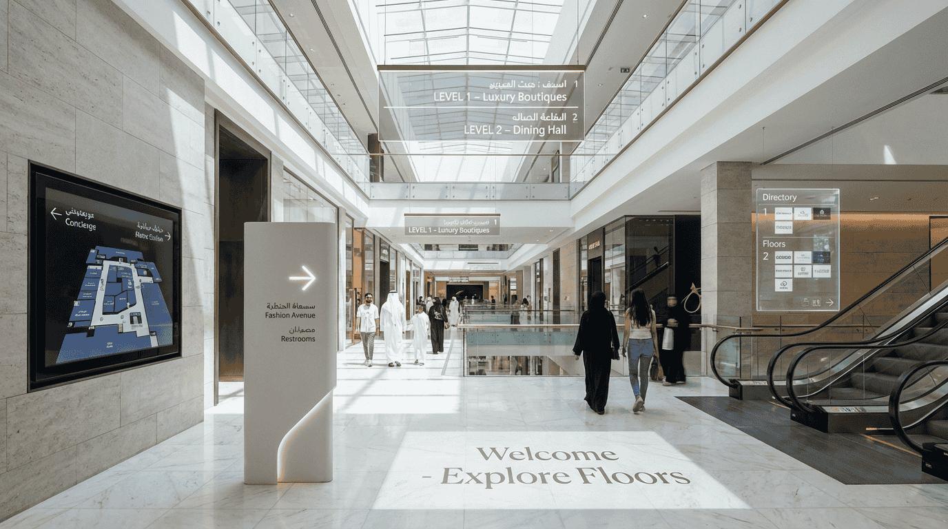 Brand environment and wayfinding